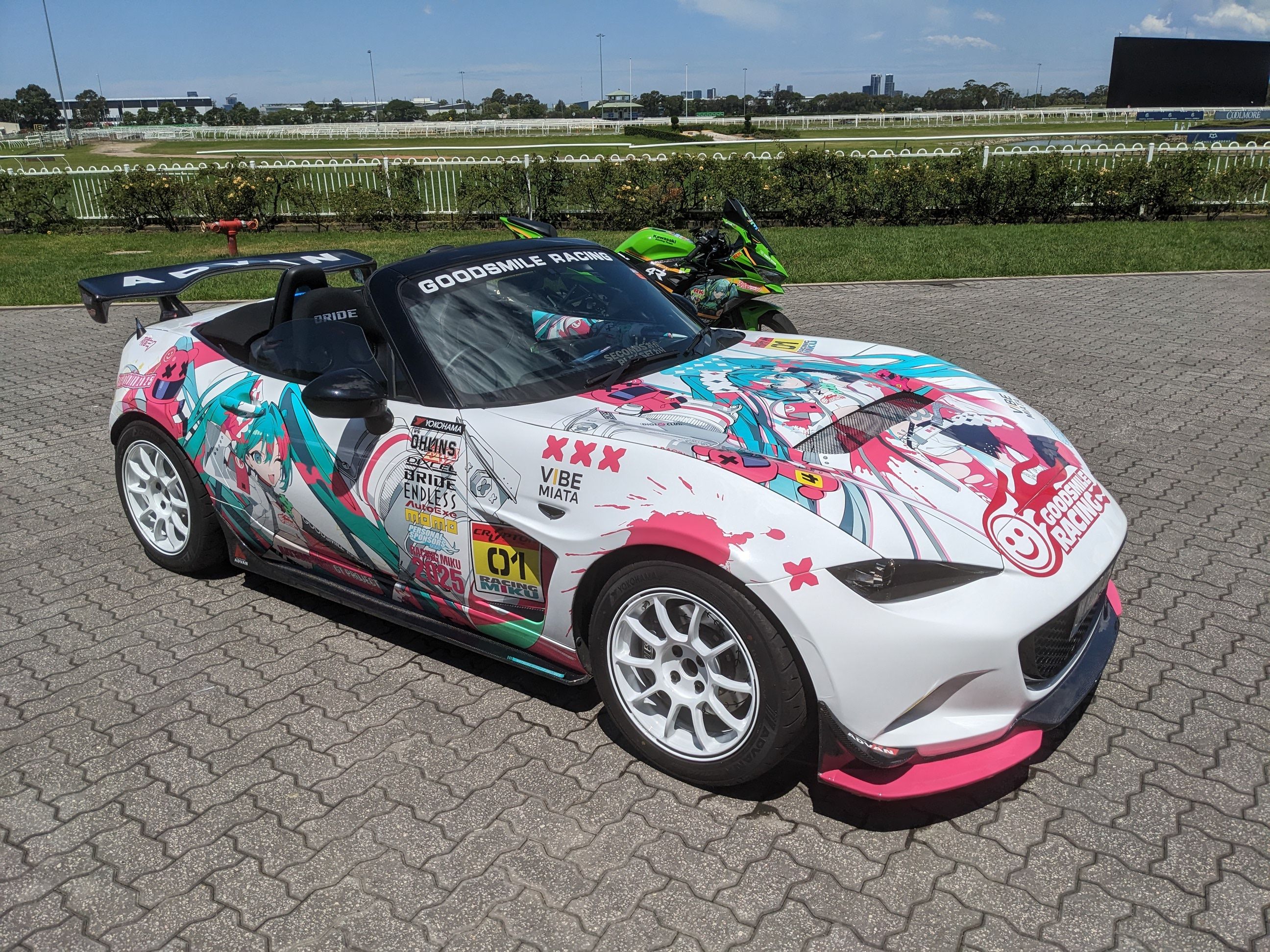 photo of goodsmile racing miku car