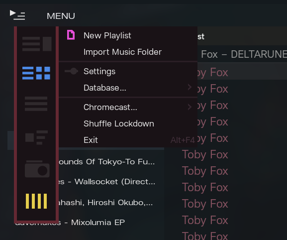 screenshot of menu with player layouts screenshot of menu with player layouts