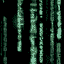 Gif of glyphs scrolling up and down like in the Matrix